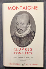MONTAIGNE Oeuvres complètes - nrf - Bibliotheque de La PLEIADE  1962 - emboitage