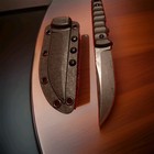 Fixed Blade Knife Razor Sharp Carbon Steel G10 Handle Kydex Sheath Ex Condition  — photo 1