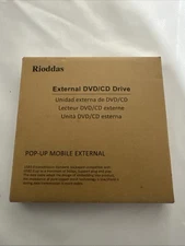 Rioddas External DVD/CD Drive Model BT638 USB3.0 Pop-up Mobile External