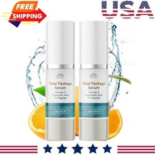 Sun Coast Sciences Total Package Serum w/ Vitamin C Hyaluronic Acid 2 Pack USA.