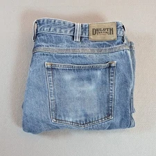 Duluth Trading Co Mens Denim Jeans Size 40x32 Blue Straight Fit Casual Pants