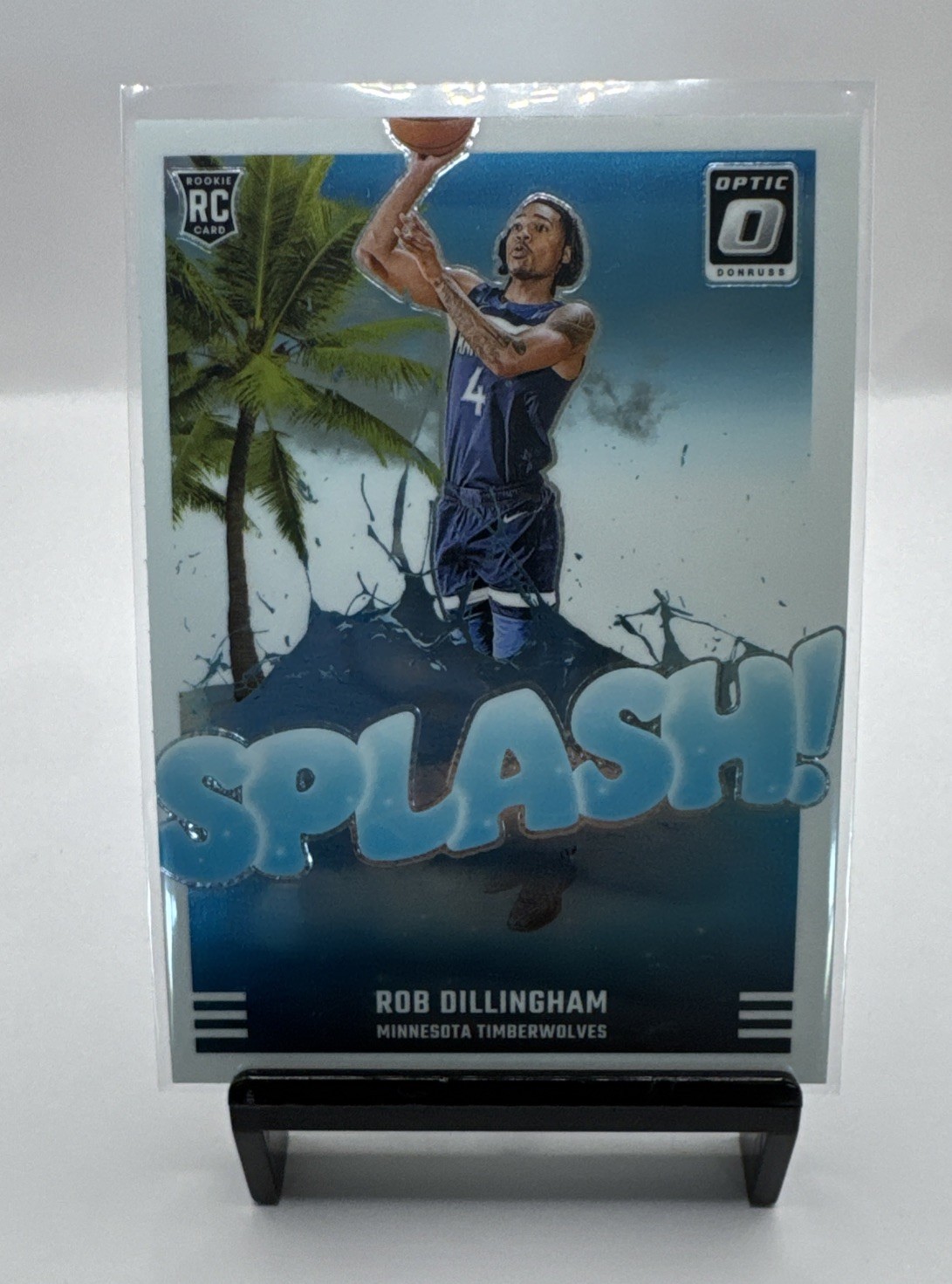 2024-25 Donruss Optic Rob Dillingham Splash RC  #8 Timberwolves Rookie