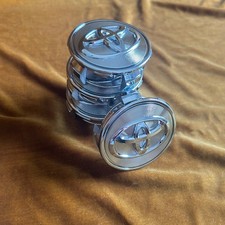 Wheel Center Caps Chrome Silver Logo Hubcap For Toyota Camry Sienna Highlander