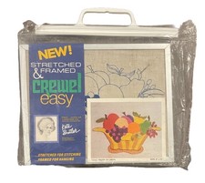 Crewel Easy Fruits of Labor Kit Stretched Framed Kate Butler