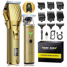 Complete Barber Clipper Set: Cordless, High-Performance, All-Day Runtime