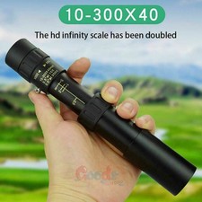 10-300X40mm Zooming Day/Night Military Telescope HD Monocular Mobile Telescope