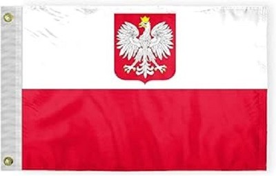12x18 Poland Polska Old Eagle Boat 150D NYLON Flag Indoor/Outdoor Grommets