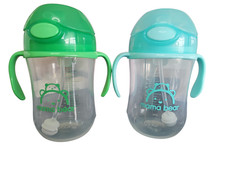 Mama Bear Silicone Weighted Straw Sippy Cup, 9 Ounces, Pack of 2