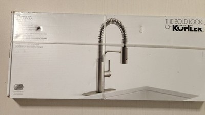 NEW Kohler R43211-VS Provo Semi-Pro Pull Down Kitchen Faucet  Stainless Finish 