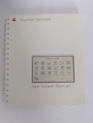 Vintage Apple Macintosh HyperCard User's Guide Manual 1987 Computer