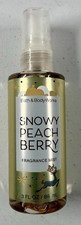 Bath and Body Works Snowy Peach Berry Fragrance Mist 3 fl.oz. BRAND NEW 