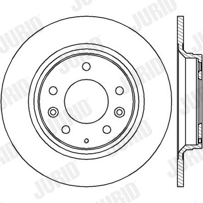 JURID 562416JC Brake Disc for MAZDA — 第 2/3 张图片