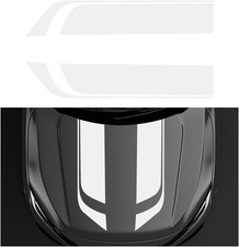 Car Hood Decal Sticker, Racing Stripe Graphic Stickers for Auto Body White