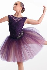 Dance Pre-Owned Costume XS Adult Purple Weissman 18831 Ballet Pointe YAGP Tutu