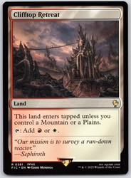 Clifftop Retreat 381/843 Rare - Commander: Final Fantasy