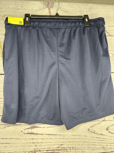 Herren 6 Mesh Shorts - All Un Motion Navy Blau L - Feuchtigkeitsableitend - Bild 5 von 7