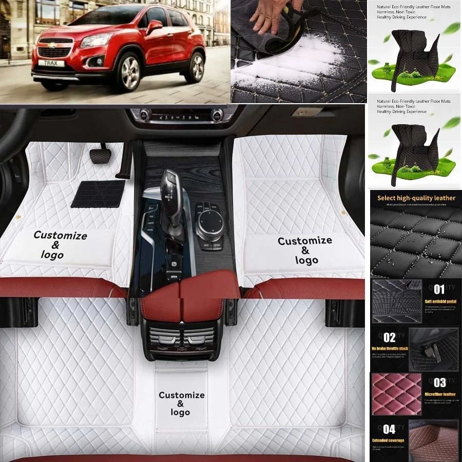 For Chevrolet Trax Car Floor Mats Luxury Waterproof Pads Liner Auto Rug - Image 3 of 4