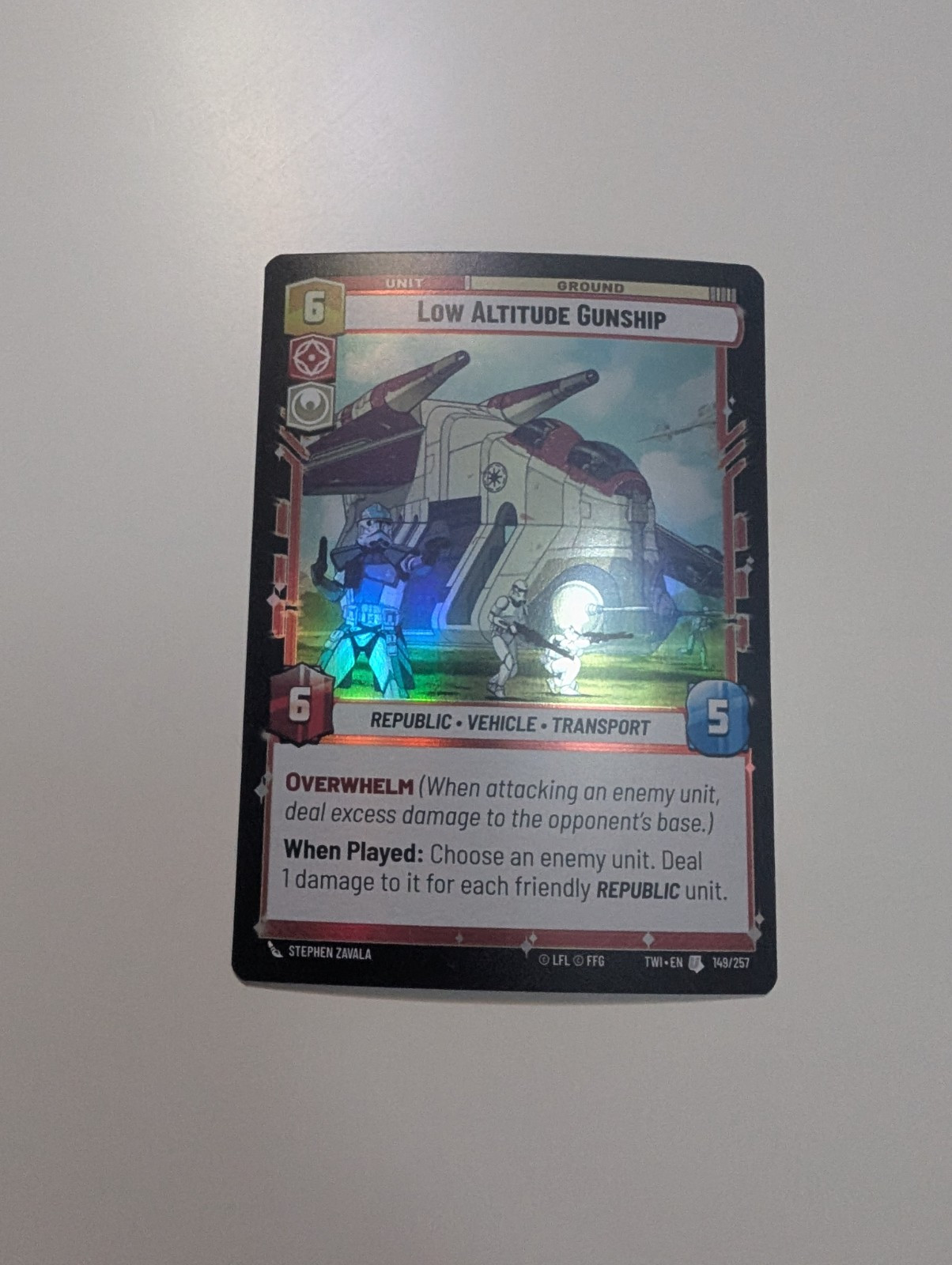 Star Wars: Unlimited - Low Altitude Gunship (Foil)- Twilight of Republic NM/M