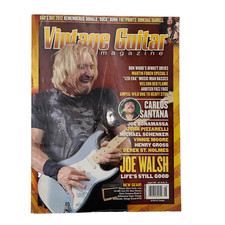 Vintage Guitar Magazine August 2012 Vol 26 No. 10 Joe Walsh Carlos Santana
