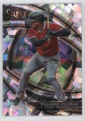2020 Panini Select Premier Cracked Ice Prizm 3/25 Eduardo Escobar #186 o3p