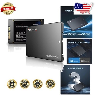 High-Speed 512GB SATA III SSD 2.5'' Internal - 550MB/s, Durable 3D NAND