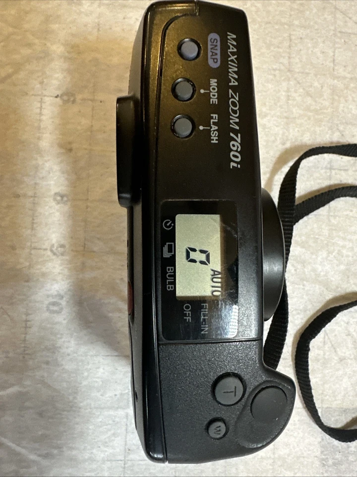 ⭐ Cámara fotográfica compacta Samsung Máxima Zoom 760I 35 mm ~ Probada con película ⭐ Foto 3 de 4