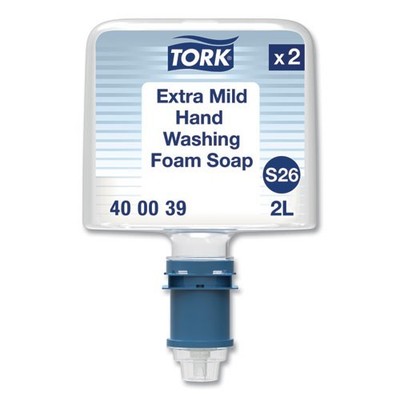 Tork Mild Foam Soap S26 Refill, Unscented, 2 L, 2/Pack