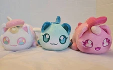 Aphmau Meemeows Cats Plush Lot Of 3  Mystery Goddess Unicorn Cat Bundle Collect