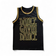 Dance Gavin Dance DGD  “Wolf Pack #13” Black Gold Red Hockey Jersey Tank 18 x28