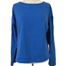 LOFT Blue Long Sleeve Tee Casual Soft Basic Everyday Top Women XS