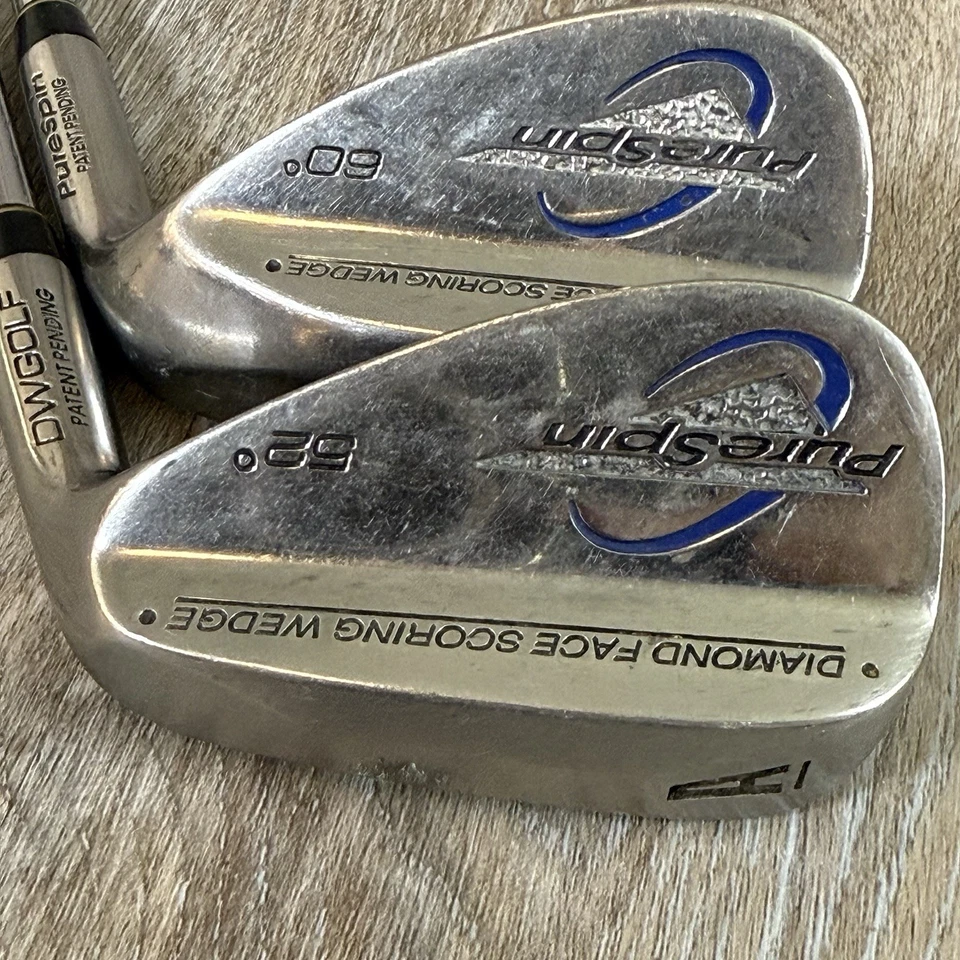 Pure Spin 2-Wedge Set AW-52° (36") Gap & LW-60° (35.5") Lob Steel Shaft - Image 3 of 4