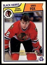 1982-83 O-Pee-Chee Greg Fox Chicago Blackhawks #101
