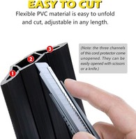 Floor Cord Cover Heavy Duty Floor Cable Cover 3 Channels Rubber Cable Prot 6