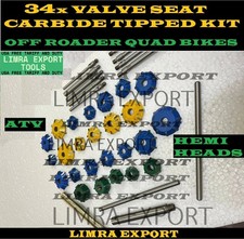 Motorcycles Atv Heads Dirt Bikes Valve Seat Cutter Kit Carbide Tipped 34x