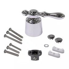 Universal Replacement Faucet Handle with Lever Handle Design in Chrome