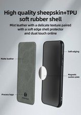 For iPhone 18 Pro Max 17e 16 15 14 13 Case Luxury Leather Shockproof Back Cover — image 11