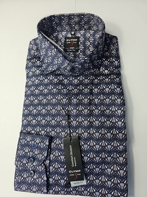 RRP £60-80 Olymp Men's Designer Dress Shirt 15.5''/39cm Neck Body Fit LS