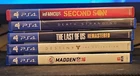 PS4 Game Lot - Infamous Second Son, Madden 16, Destiny, TLOU And Death Stranding