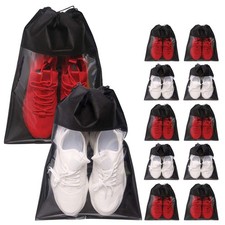 12 Pack Portable Shoe Bags for Travel Large Shoes Pouch Storage Organizer Cle...