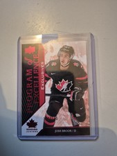 2019 Team Canada Juniors Josh Brook Program Of Excellence /150 Exclusives #109