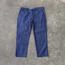 Frank  Eileen Wicklow The Italian Chino Pant Size 10 Cropped Distressed Raw Hem