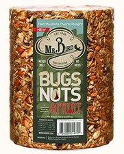 Premium Bird Food Seed Cylinder 4.13 lbs 2 Pack Mealworms Pecans Sunflower He...