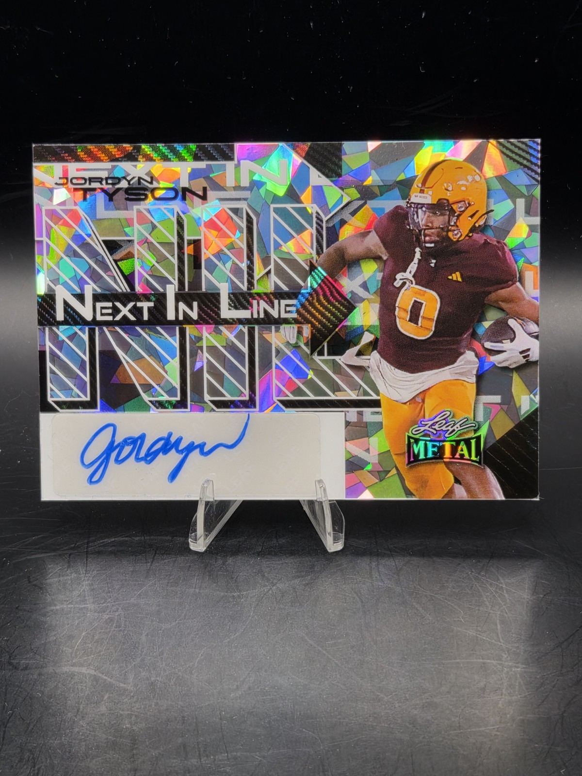 2025 Leaf Metal NIL Next In Line Jordyn Tyson #NL-JT4 Prizm Auto 5/10 ASU Saints