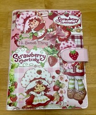 Strawberry Shortcake A5 6 Ring Binder/Notebook With Paper Pink
