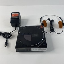 Sony CD Player D-5 D-50 Rare 1st Portable CD Player Ever W/ Ac Adapter Tested