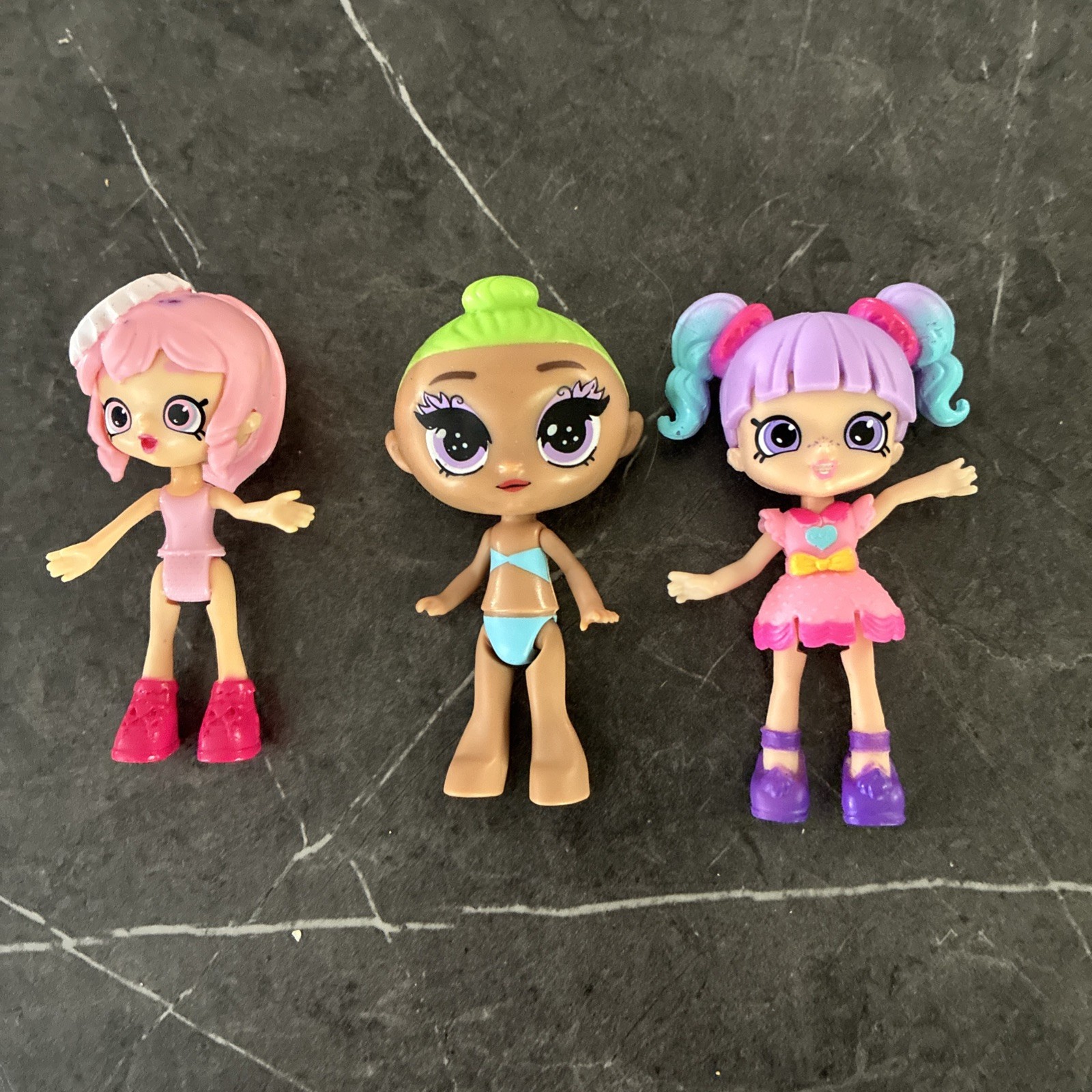 Shopkins Happy Places Dolls Lot Lil Shoppies Figures Toys 3” Lot Of 3