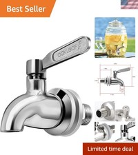 Beverage Dispenser Replacement Spigot, Stainless Steel Spigot Polished Finish...