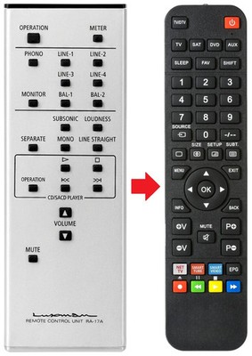 Fernbedienung passend für LUXMAN RA-17A | L-550AX