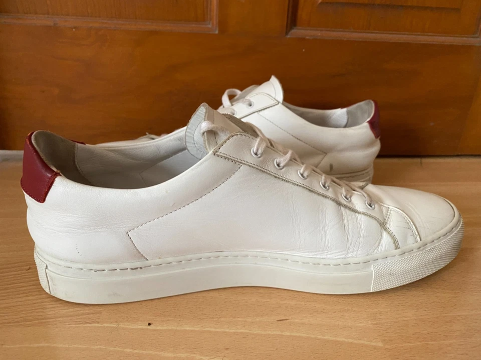 Common Projects Achilles Retro Low Trainers White Red UK 10 2257 44 0536 Sneaker - Image 2 of 4