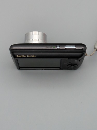 Sony Cyber-Shot DSC-W520 14.1MP Digital Compact Camera Black 5x, Charger, New SD - Afbeelding 18 van 23